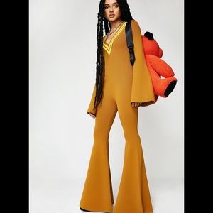 NWT FENTY PUMA BY RIHANNA Deep V-Neck Sweater Knit One Piece Womens Jumpsuit M